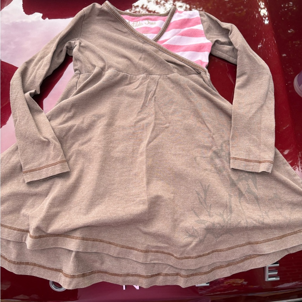 Matilda Jane Brown and Pink Casual Kids Dress